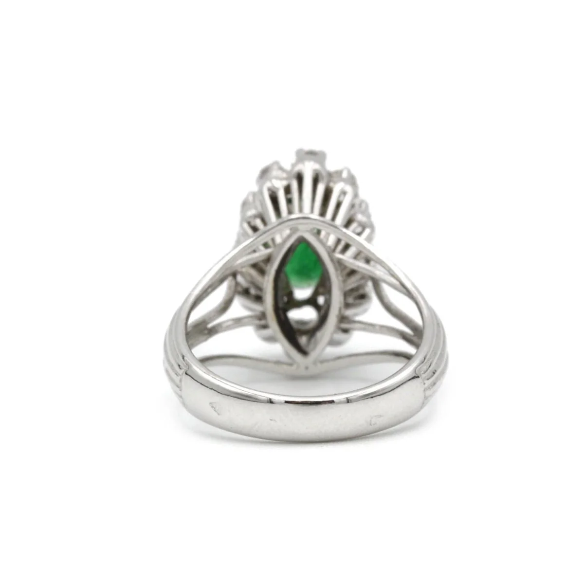 Bague - Or, Diamants & Emeraude - Image 2