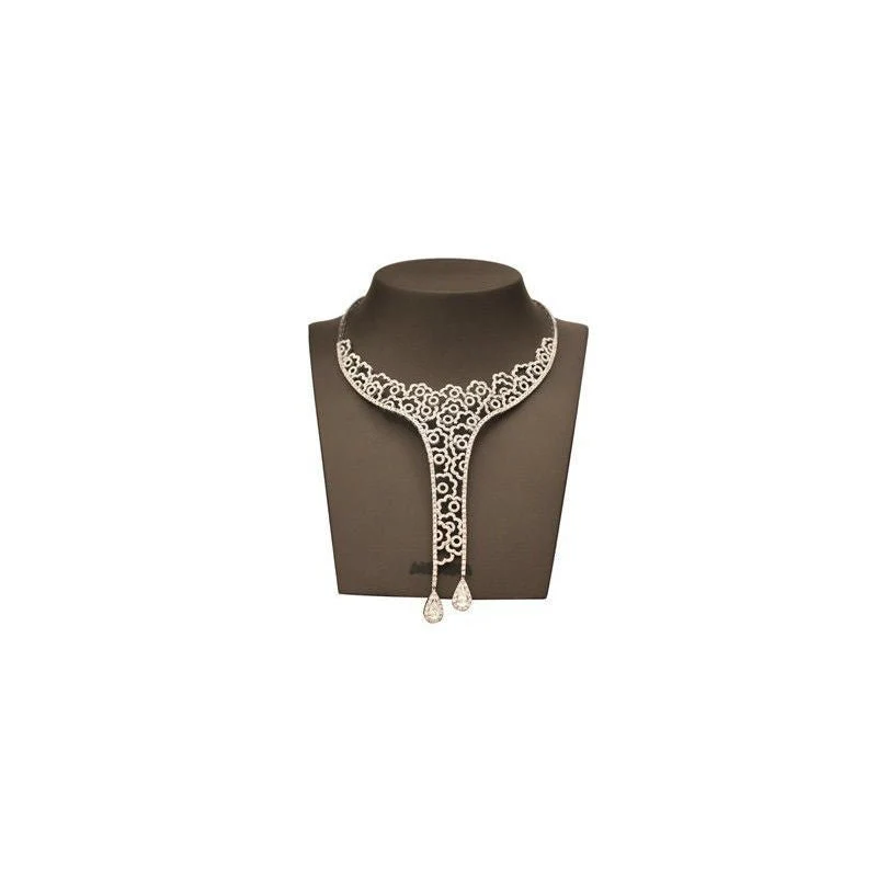Collier or blanc diamants - Image 3