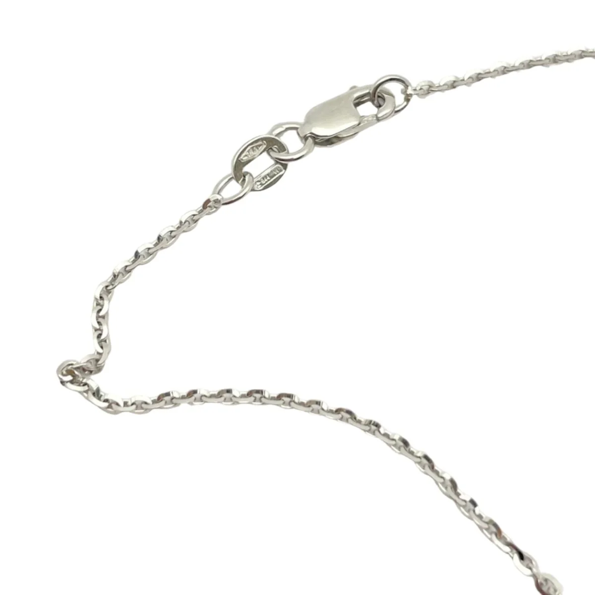 Collier Pendentif en or blanc, saphir et diamants - Image 2