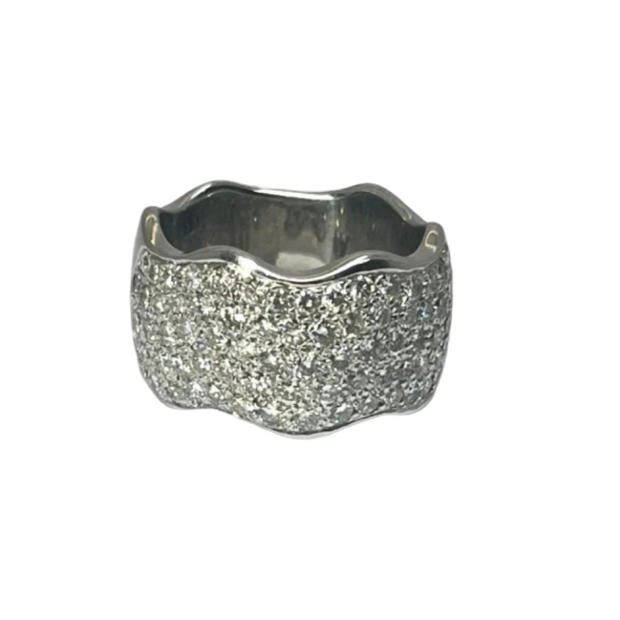 Alliance or blanc et diamant 1,50 ct