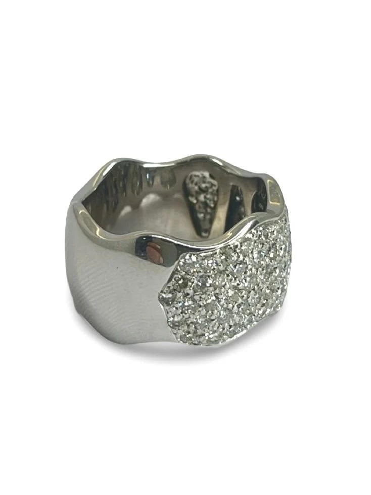Alliance or blanc et diamant 1,50 ct - Image 2