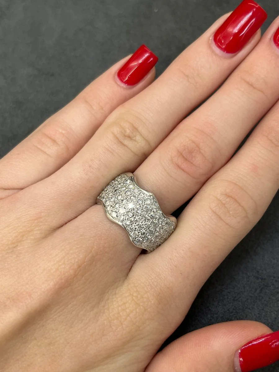 Alliance or blanc et diamant 1,50 ct - Image 5
