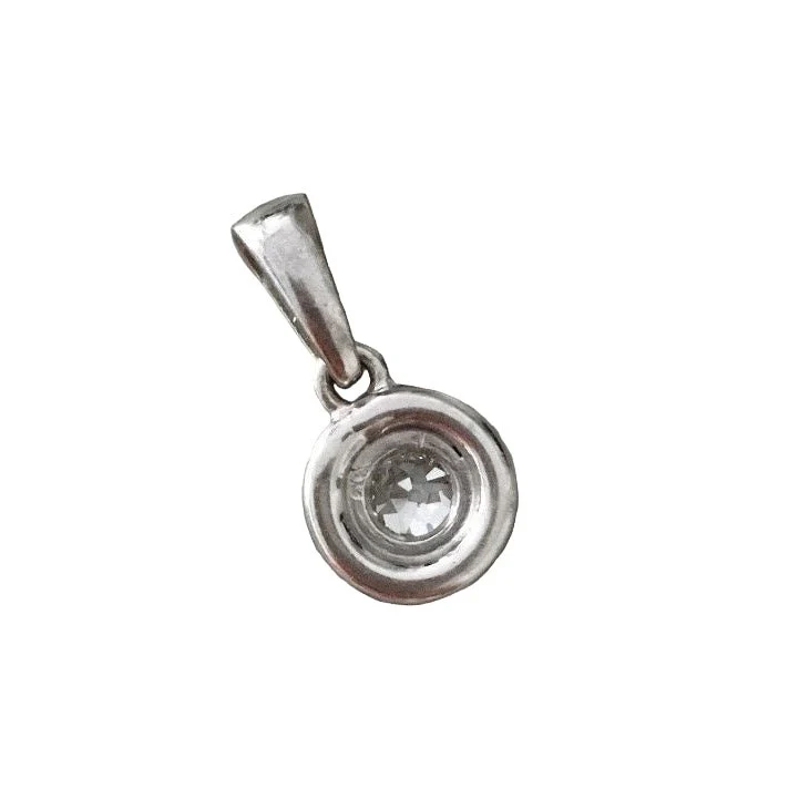 Pendentif en or blanc et diamant - Image 3