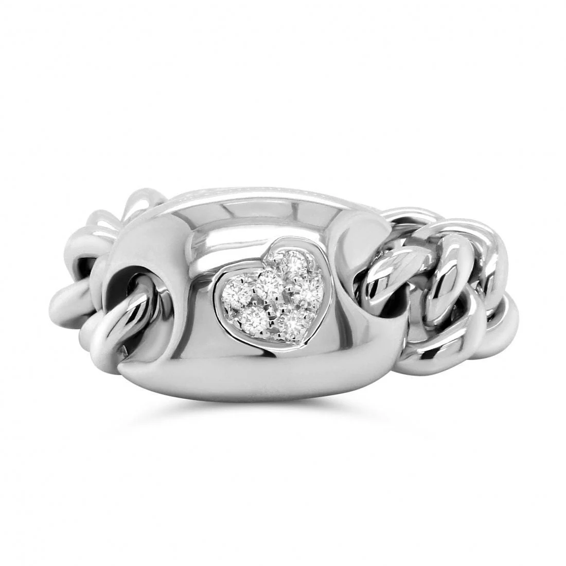 Solitaire or gris diamants