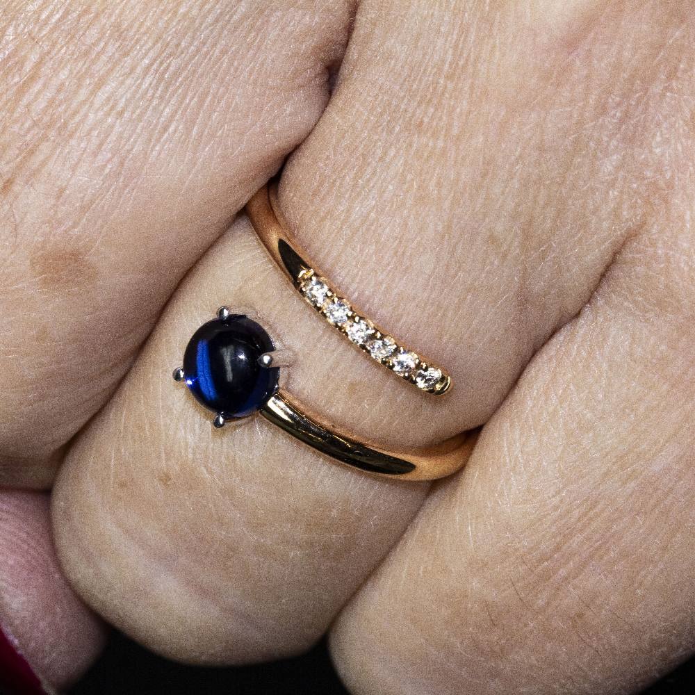 Bague RAY en saphir et or - Image 5