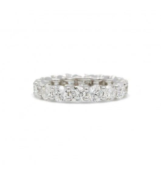 Alliance Américaine en or blanc et diamants