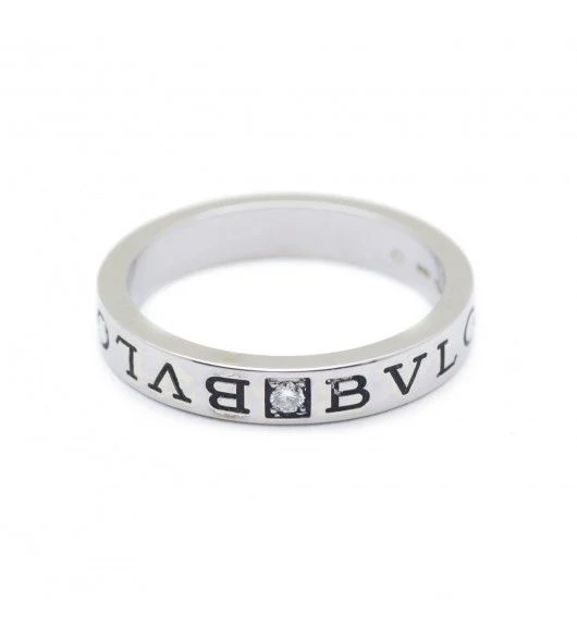Bague Alliance BULGARI "Bulgari Bulgari" en or blanc et diamant