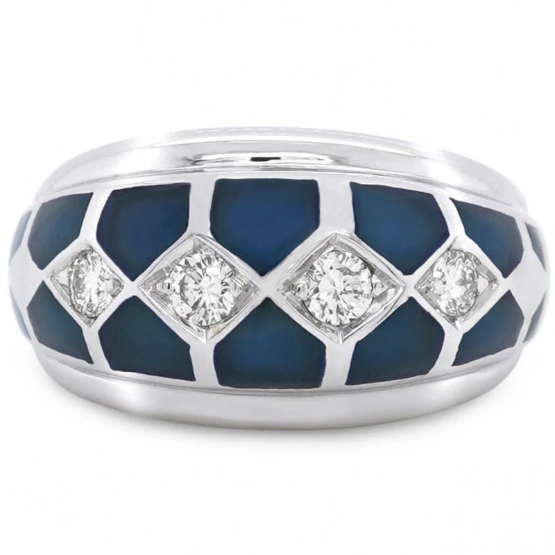 Solitaire Korloff or gris diamants