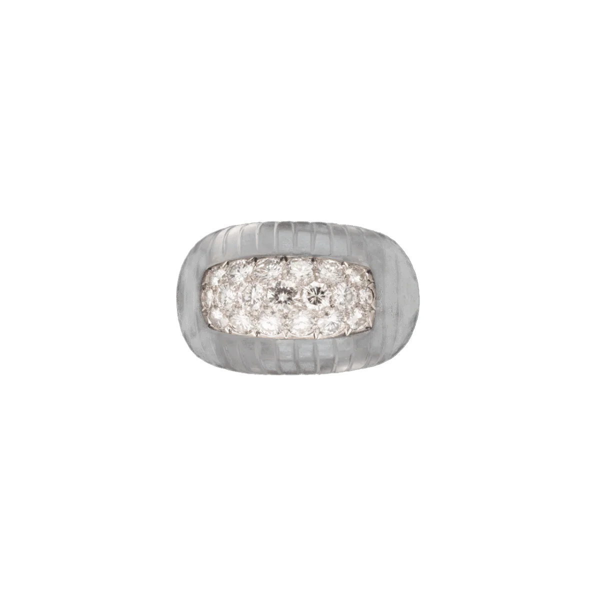 Bague en cristal et diamants