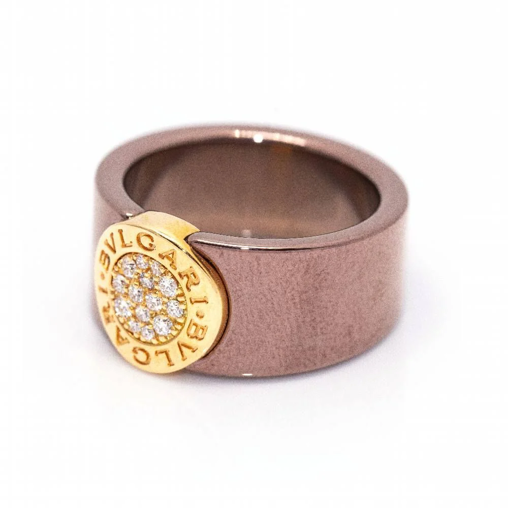Bague BVLGARI BVLG en or rose et diamants - Image 3