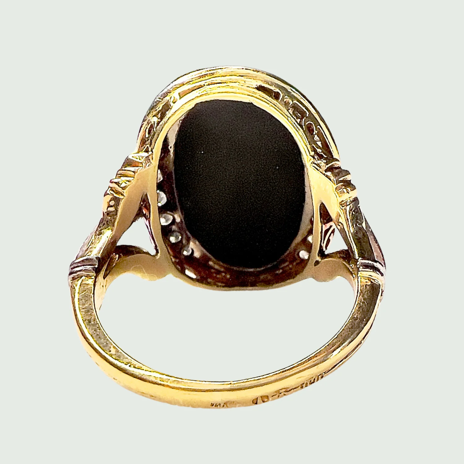 SORTIJA ART DECO ÉPOCA 1930-35 DE DIAMANTES Y ONIX - Image 4