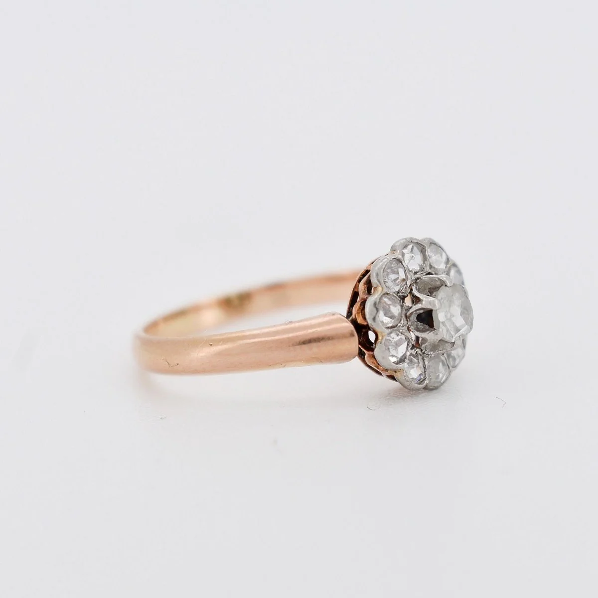 Bague Marguerite Or et Diamants circa 1900 - Image 4
