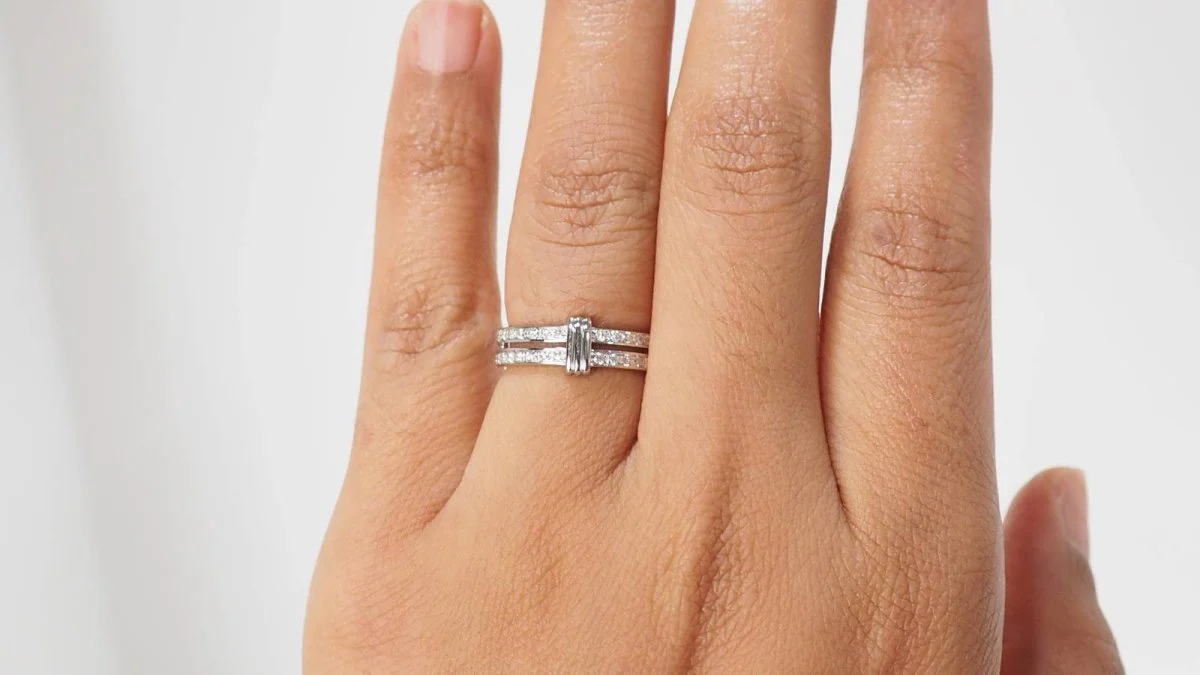 Bague Mauboussin en or blanc et diamants - Image 6