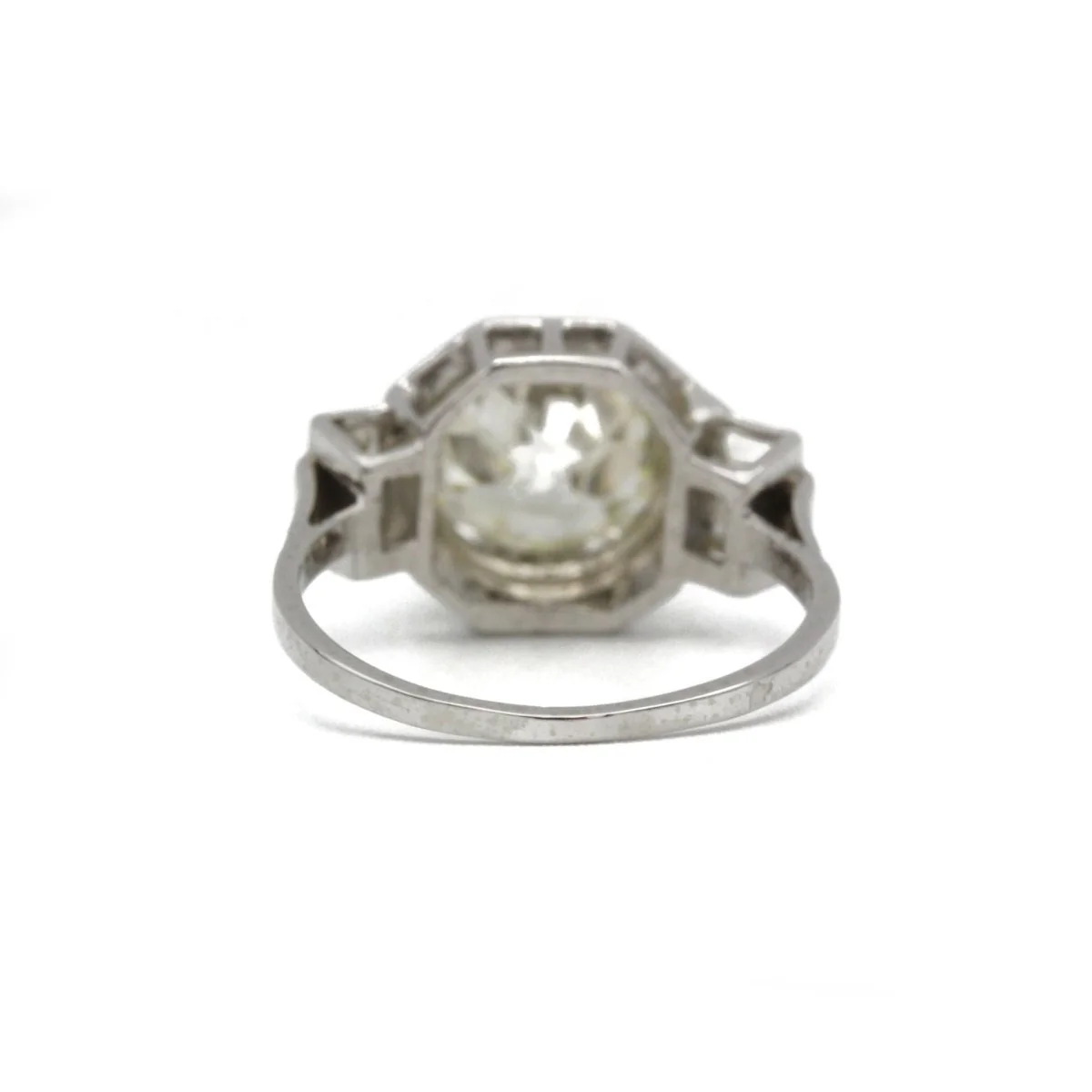 Bague Art Déco - Platine et Diamants - Image 3