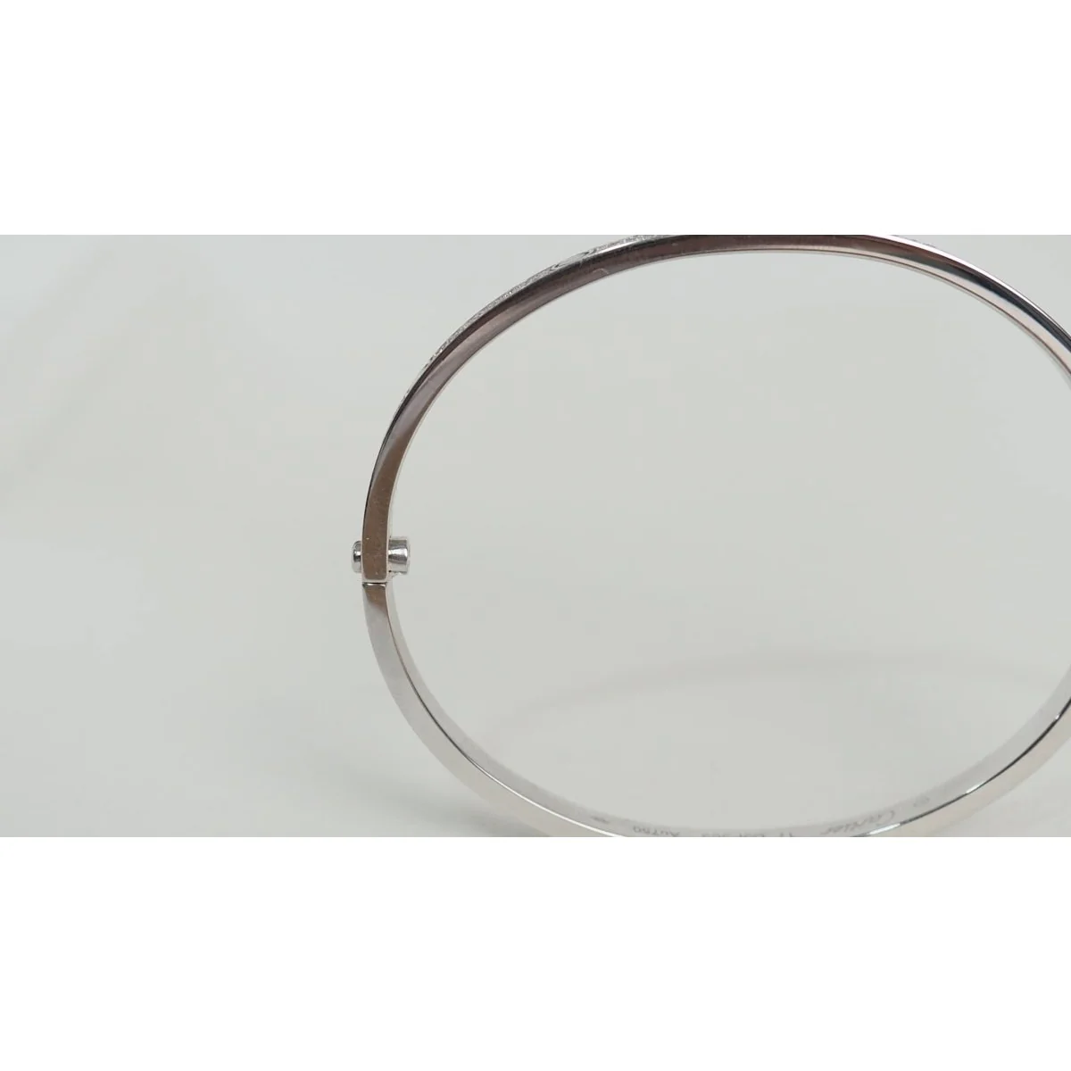 Bracelet Love CARTIER en or blanc et diamants - Image 6