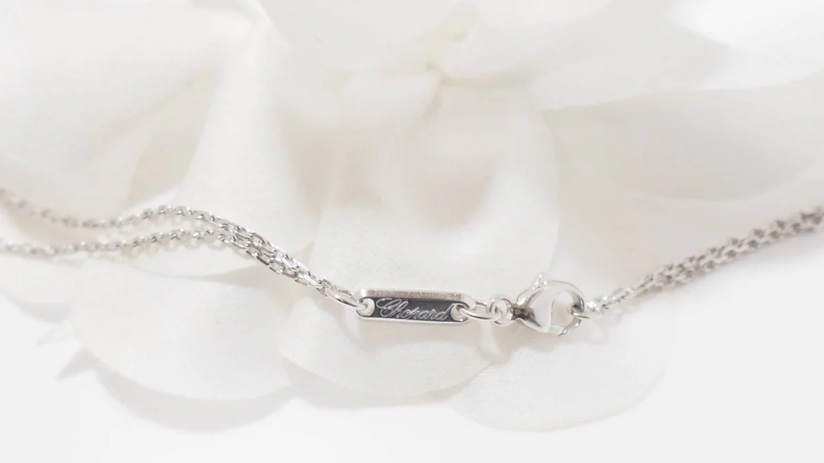 Collier Chopard "happy Diamonds" en or blanc et diamants - Image 7