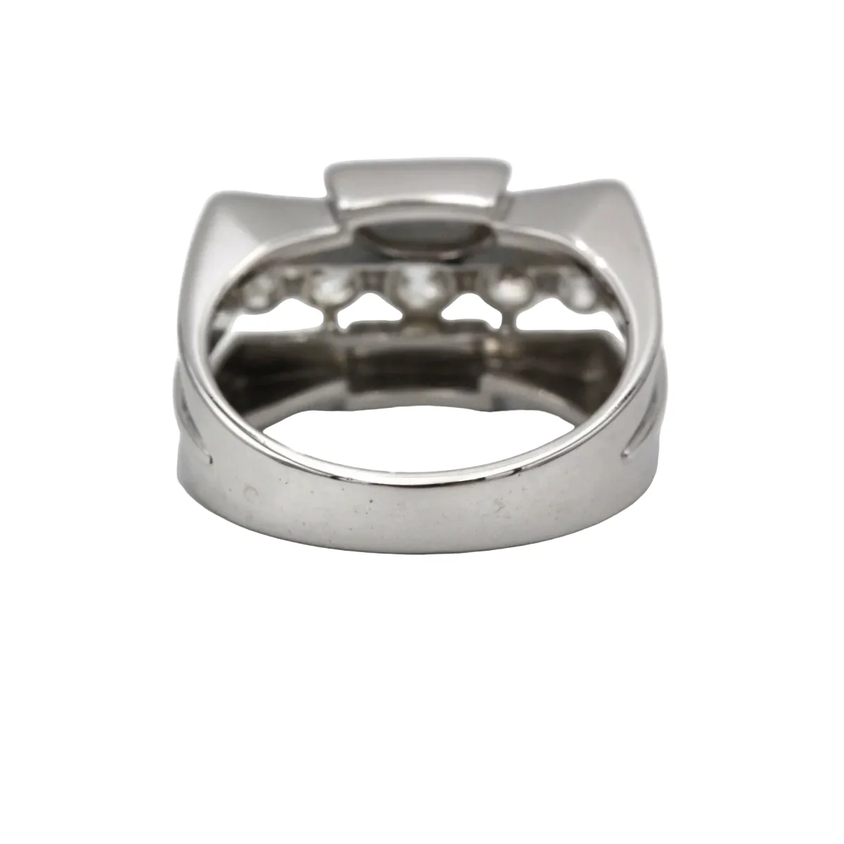 Bague Tank en or blanc et diamants - Image 3