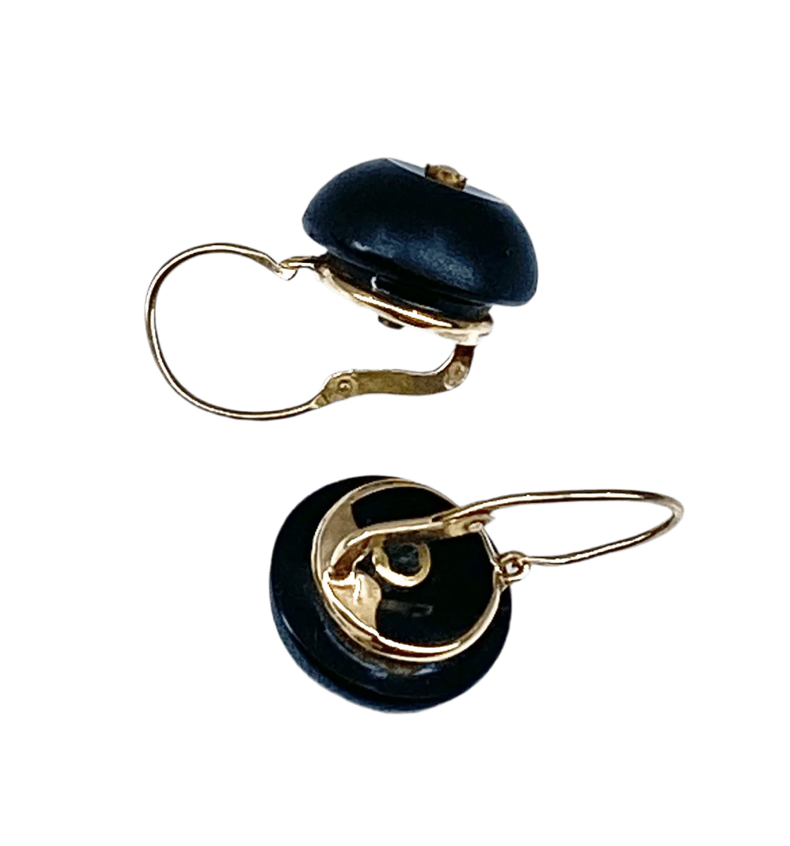 Boucles d’oreilles en or jaune et perle
