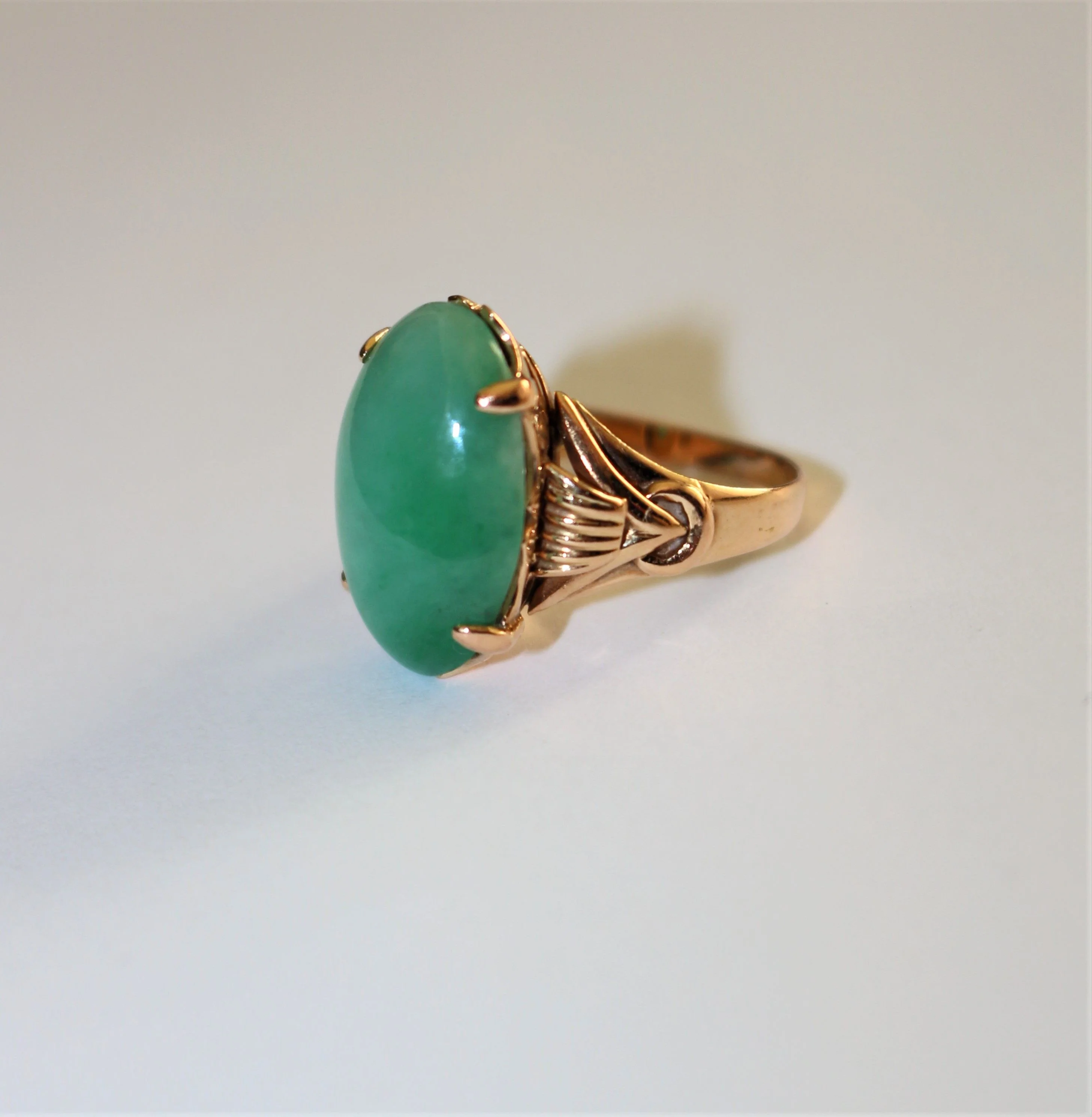 Bague Jade Or jaune - Image 10