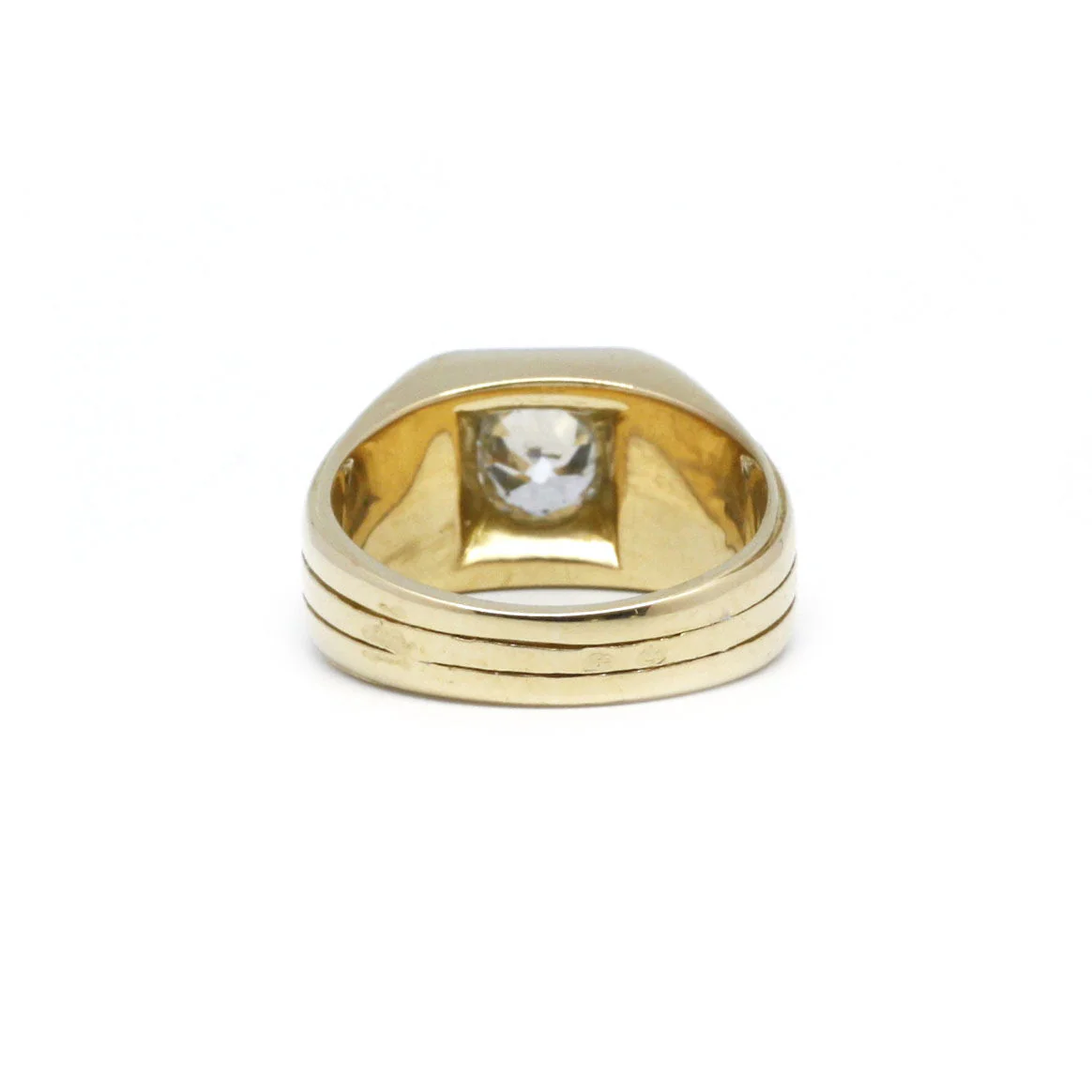 Chevalière - Or Et Diamant - Image 3