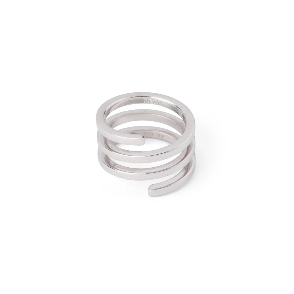 Bague DINH VAN "Spirale" en or blanc - Image 4