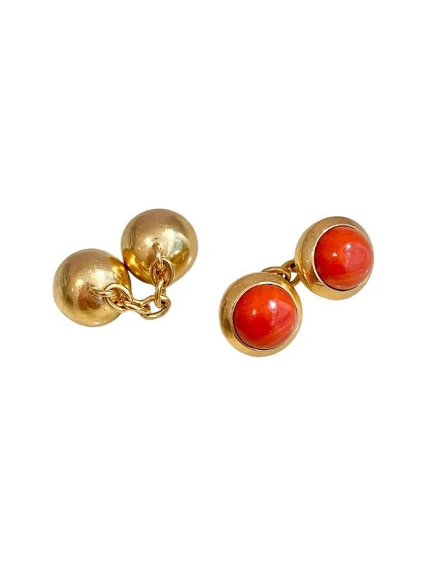 CARTIER Paire de boutons de manchettes en or 18k - Image 2