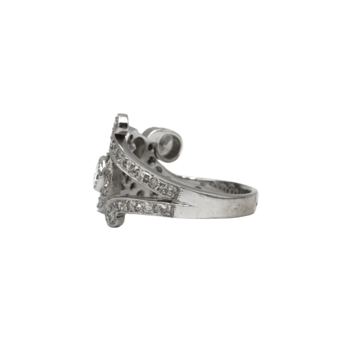 Bague Asymétriques - Or Blanc & Diamants - Image 2