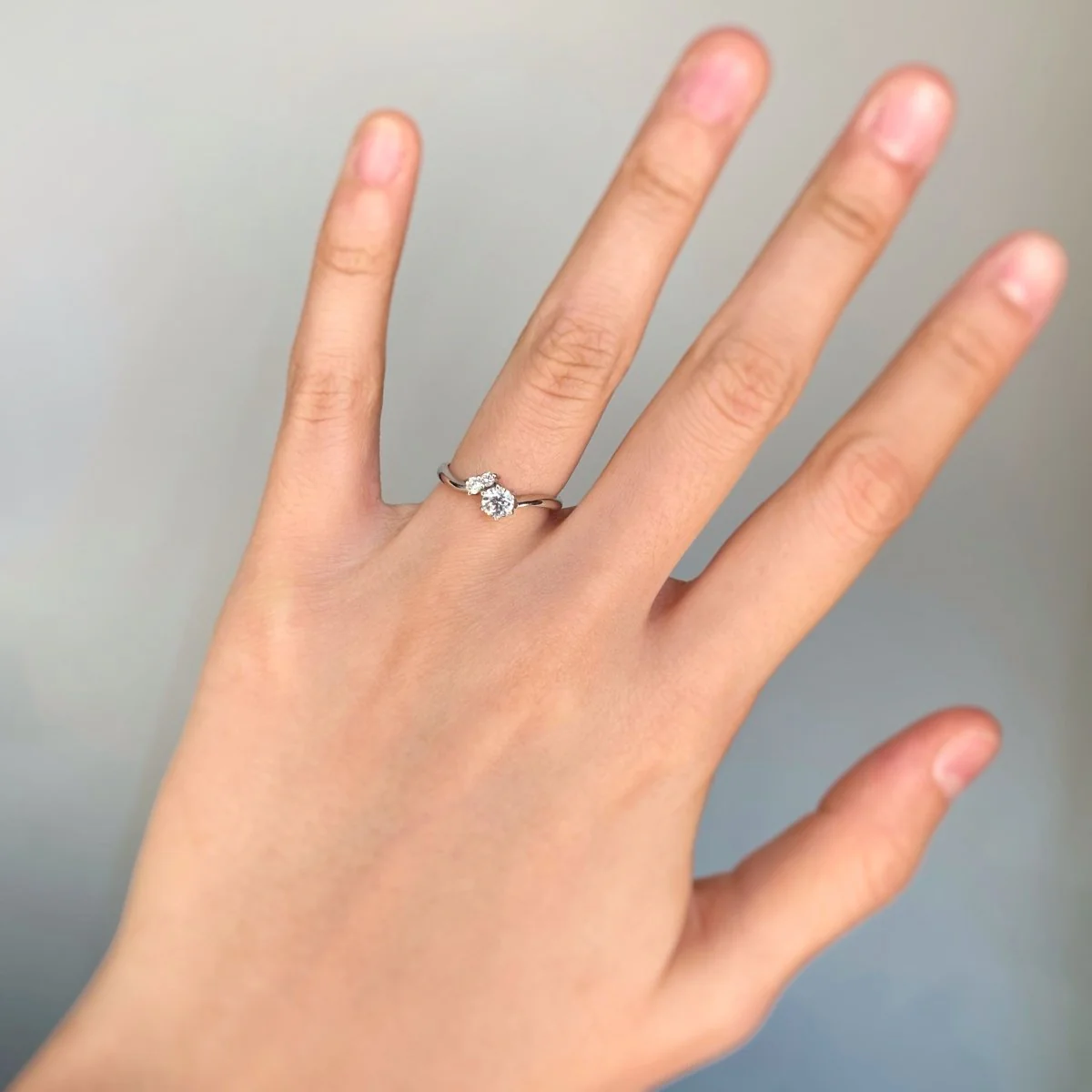 Solitaire - Platine & Diamants - Image 3
