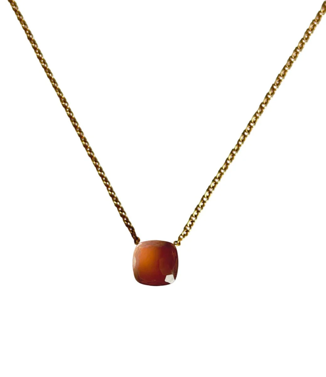 Collier POMELLATO Nudo Classic en or rose et quartz rose
