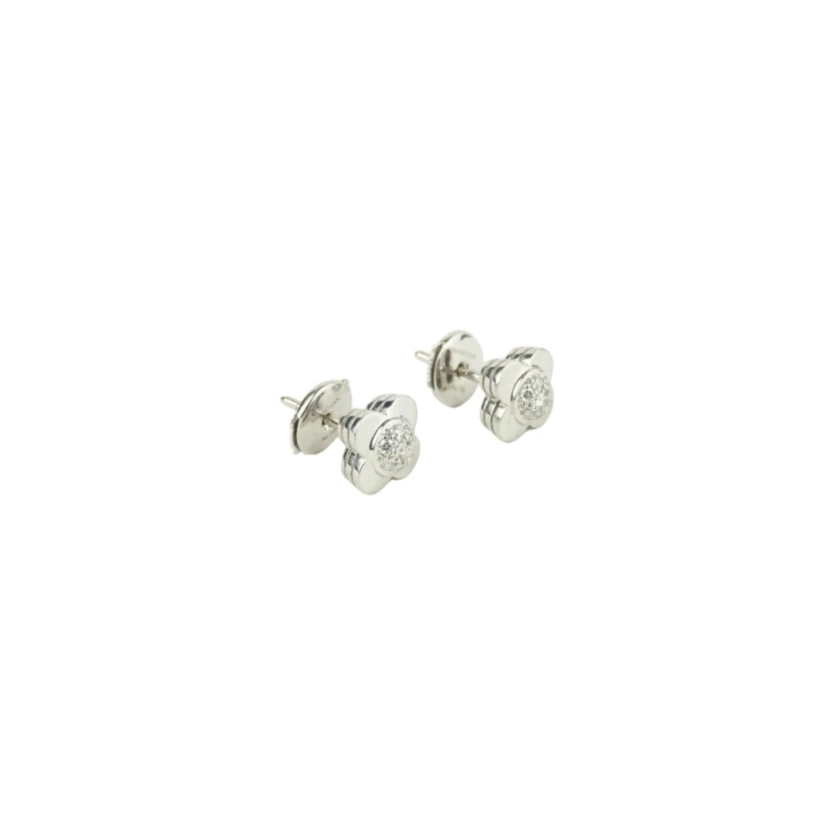 Boucles d'oreilles MAUBOUSSIN or gris et diamants - Image 2