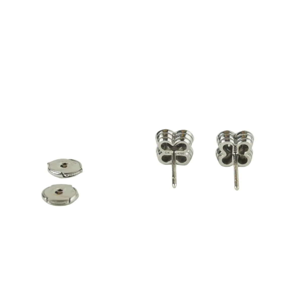 Boucles d'oreilles MAUBOUSSIN or gris et diamants - Image 3