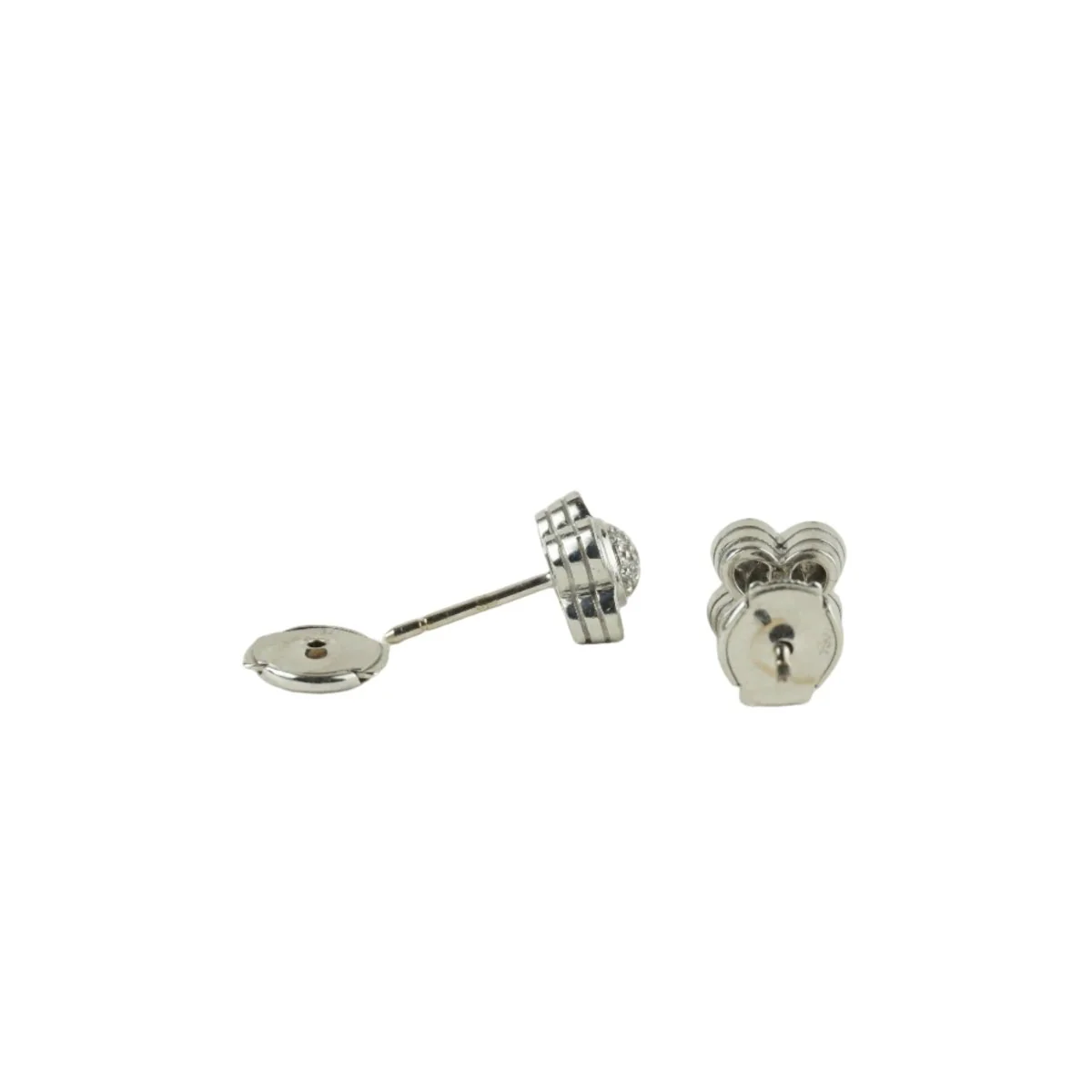 Boucles d'oreilles MAUBOUSSIN or gris et diamants - Image 5