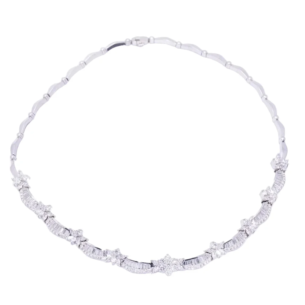 Collier Ras de Cou THAYPER en or blanc et diamants