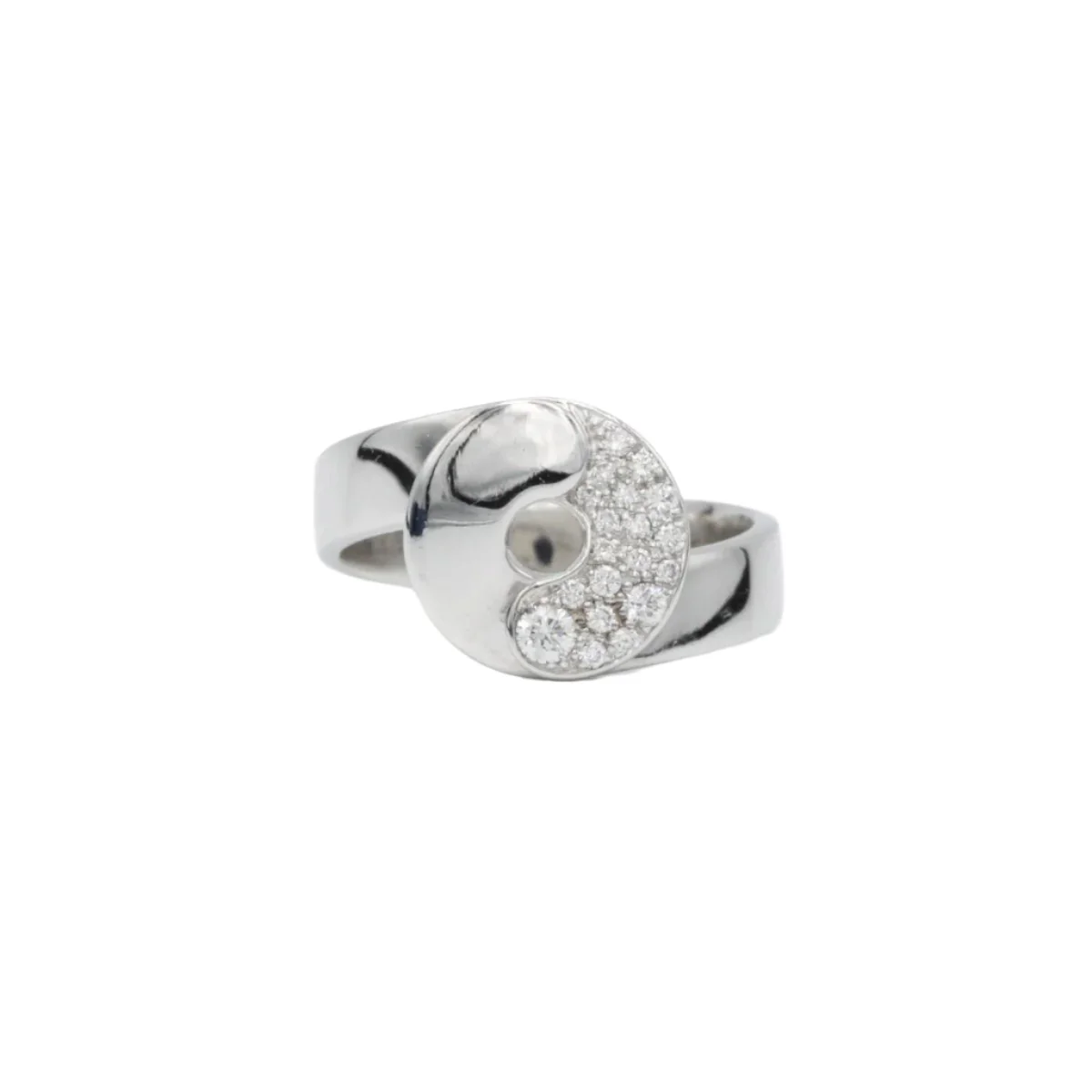 Bague Double Sens DINH VANen en or blanc et diamants