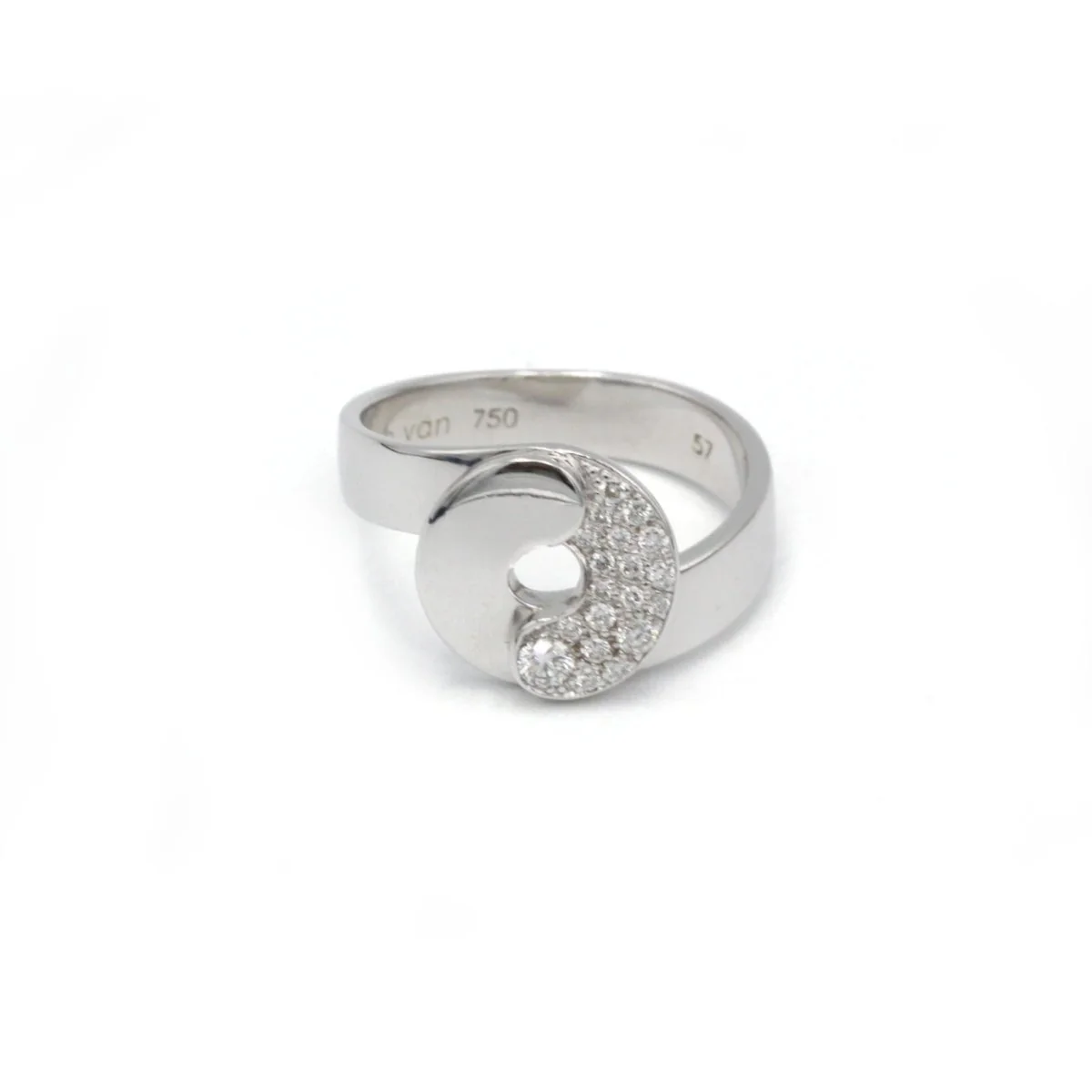 Bague Double Sens DINH VANen en or blanc et diamants - Image 2