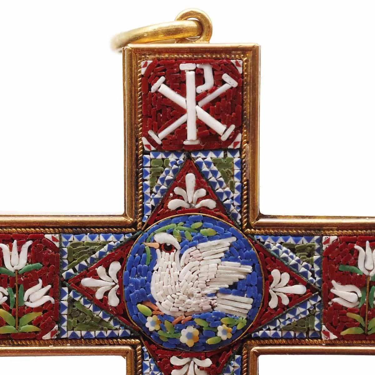 Pendentif en or jaune et mosaïques - Image 4