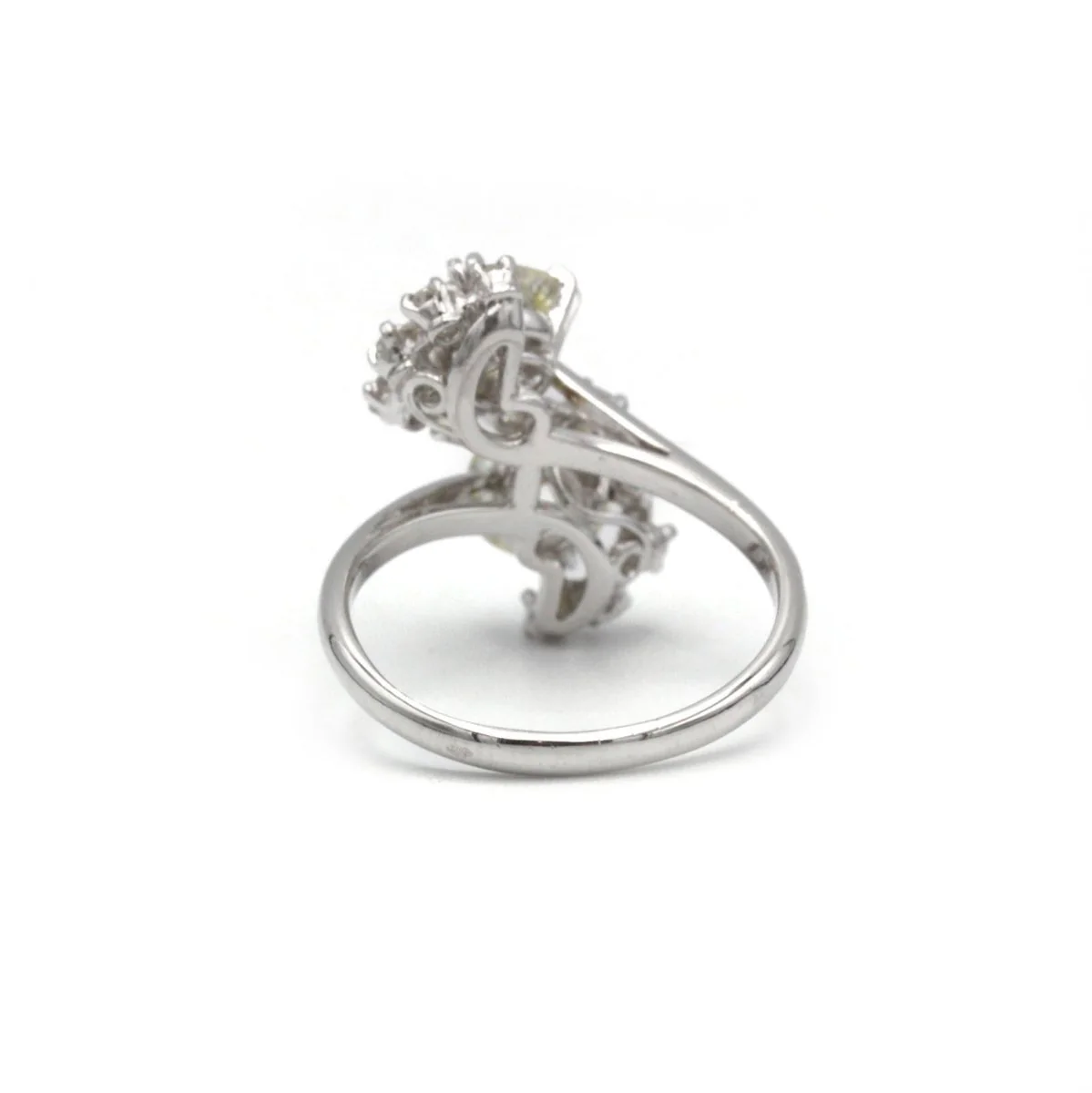 Bague Toi et Moi - Or, platine et diamants - Image 4