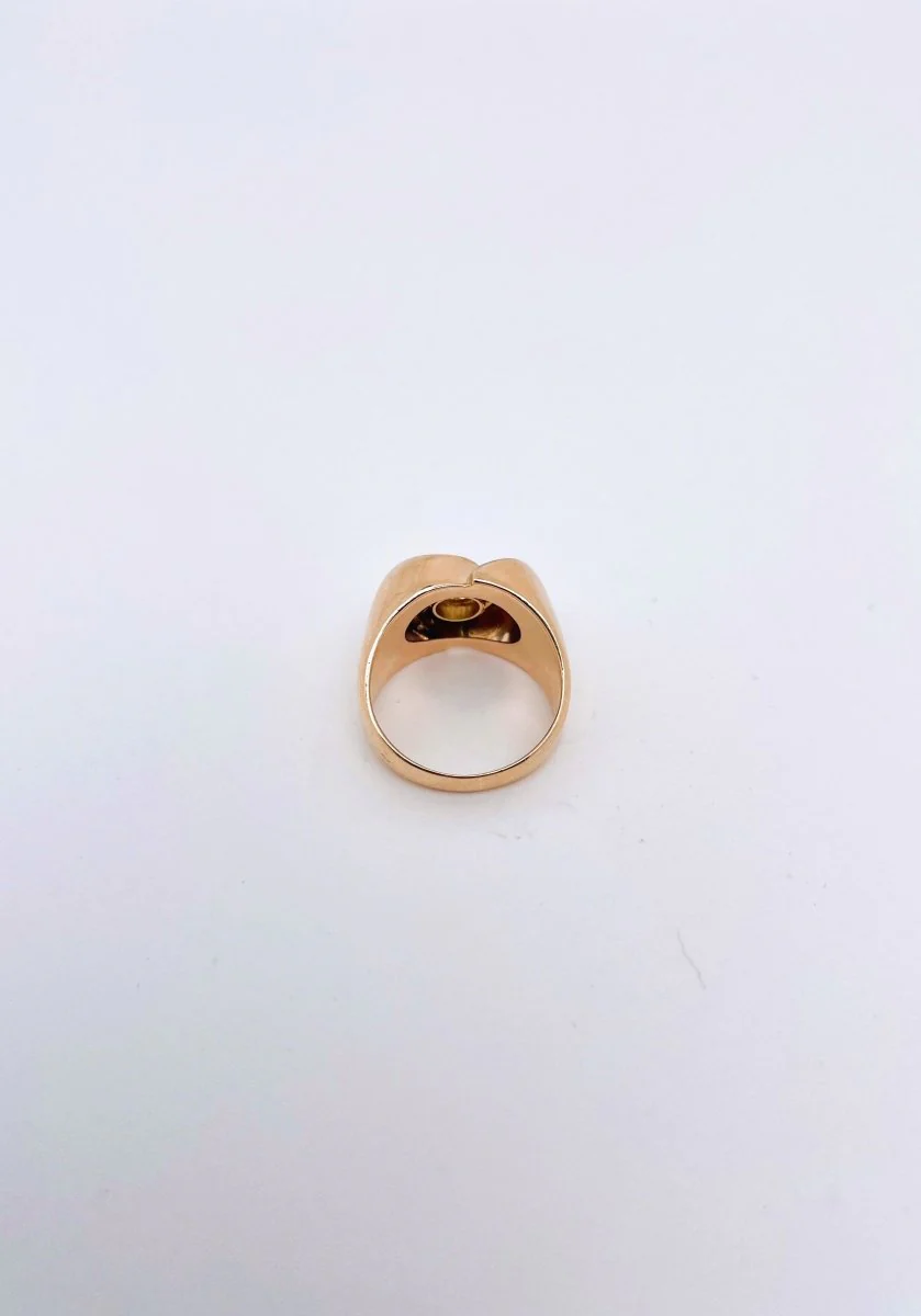 Bague Tourbillon diamants en or rose - Image 5