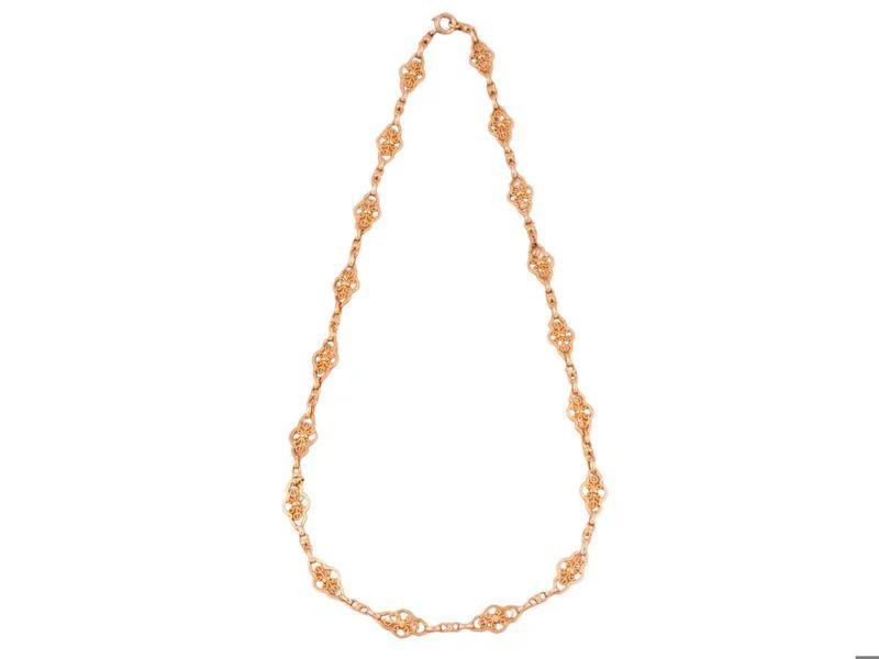 Collier ancien en or jaune 18k