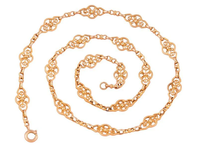 Collier ancien en or jaune 18k - Image 2