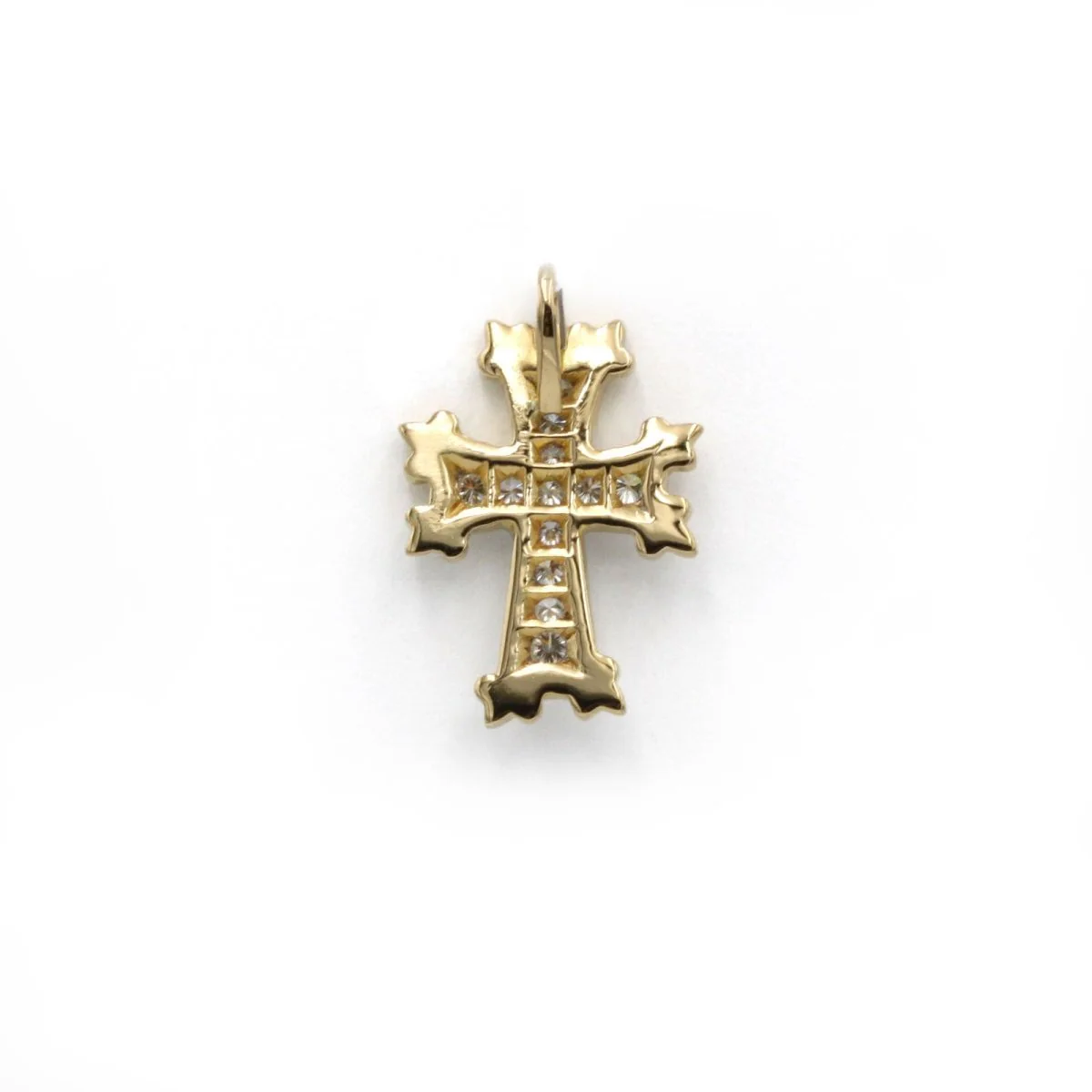Pendentif Croix - Deux ors & Diamants - Image 2