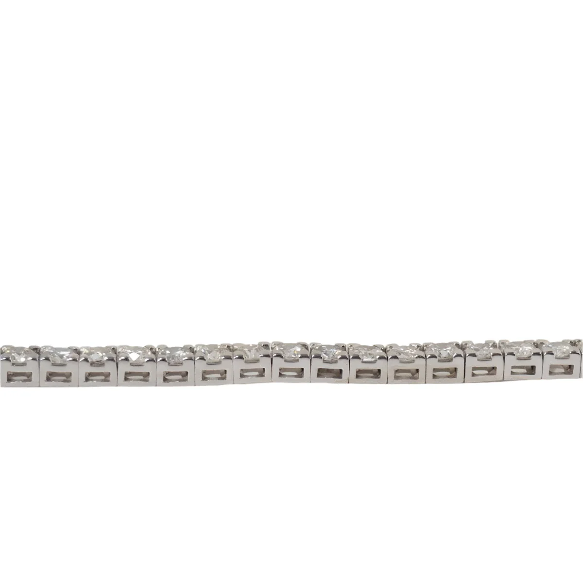 Bracelet rivière en or blanc et diamants - Image 4