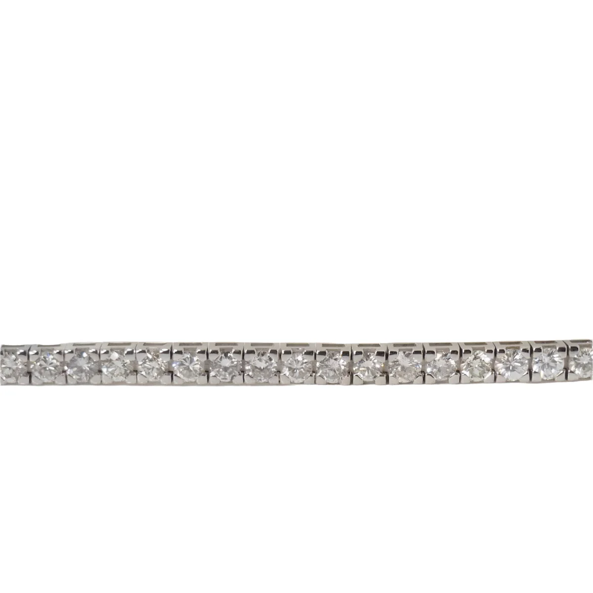 Bracelet rivière en or blanc et diamants - Image 5
