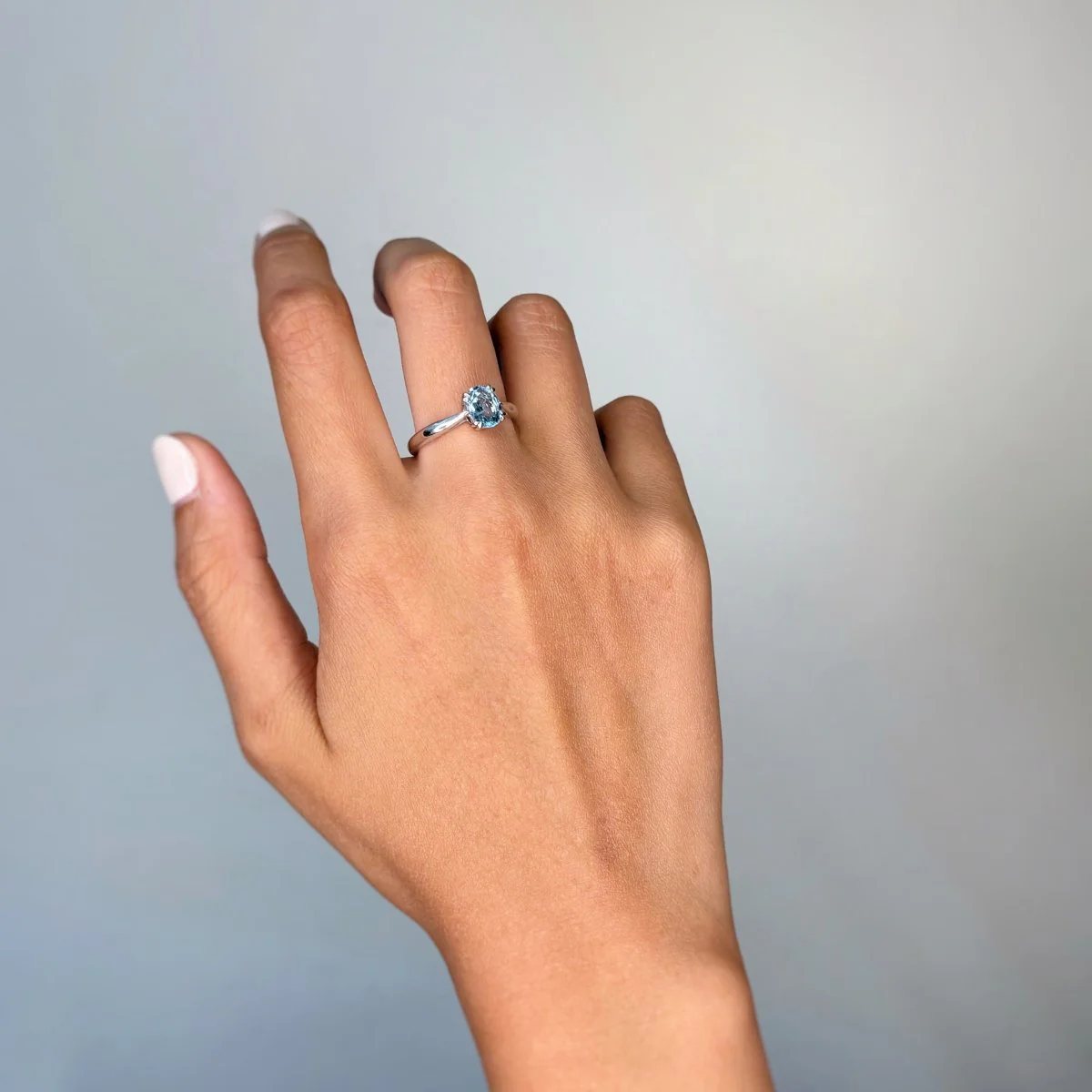 Bague - Or & Aigue-Marine - Image 4