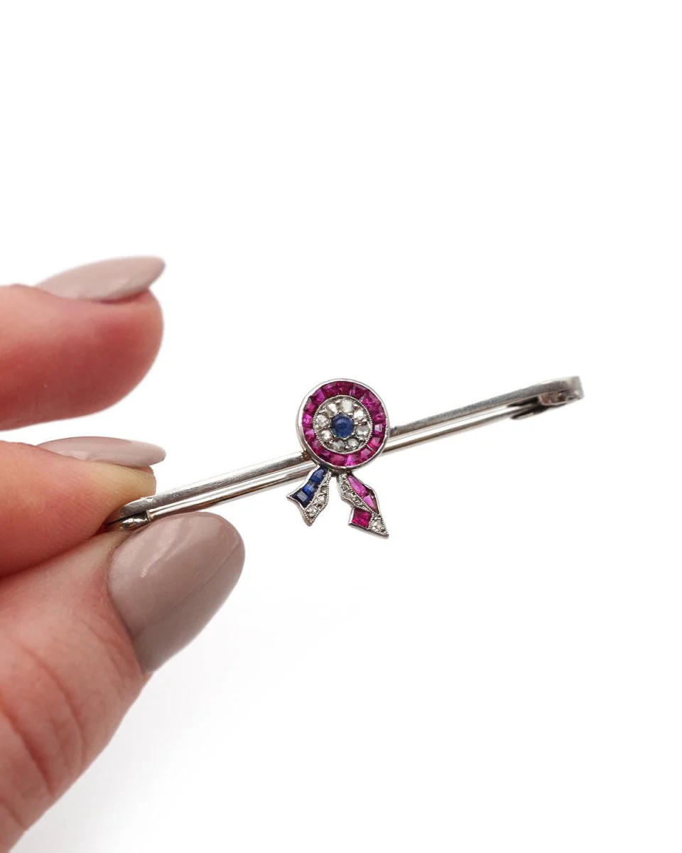 Broche Cartier cocarde France - Image 2