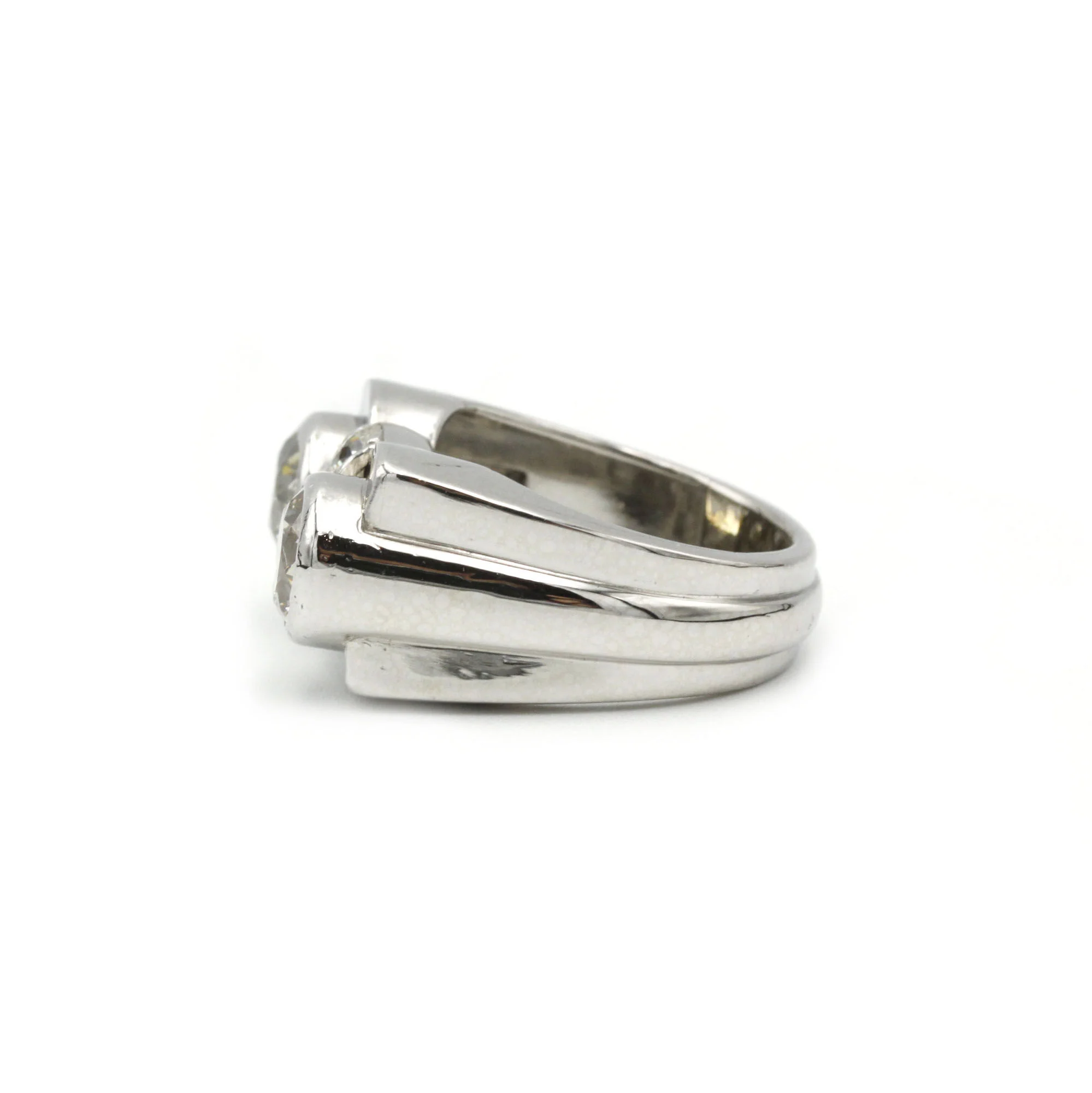 Bague - Platine & diamants - Image 2