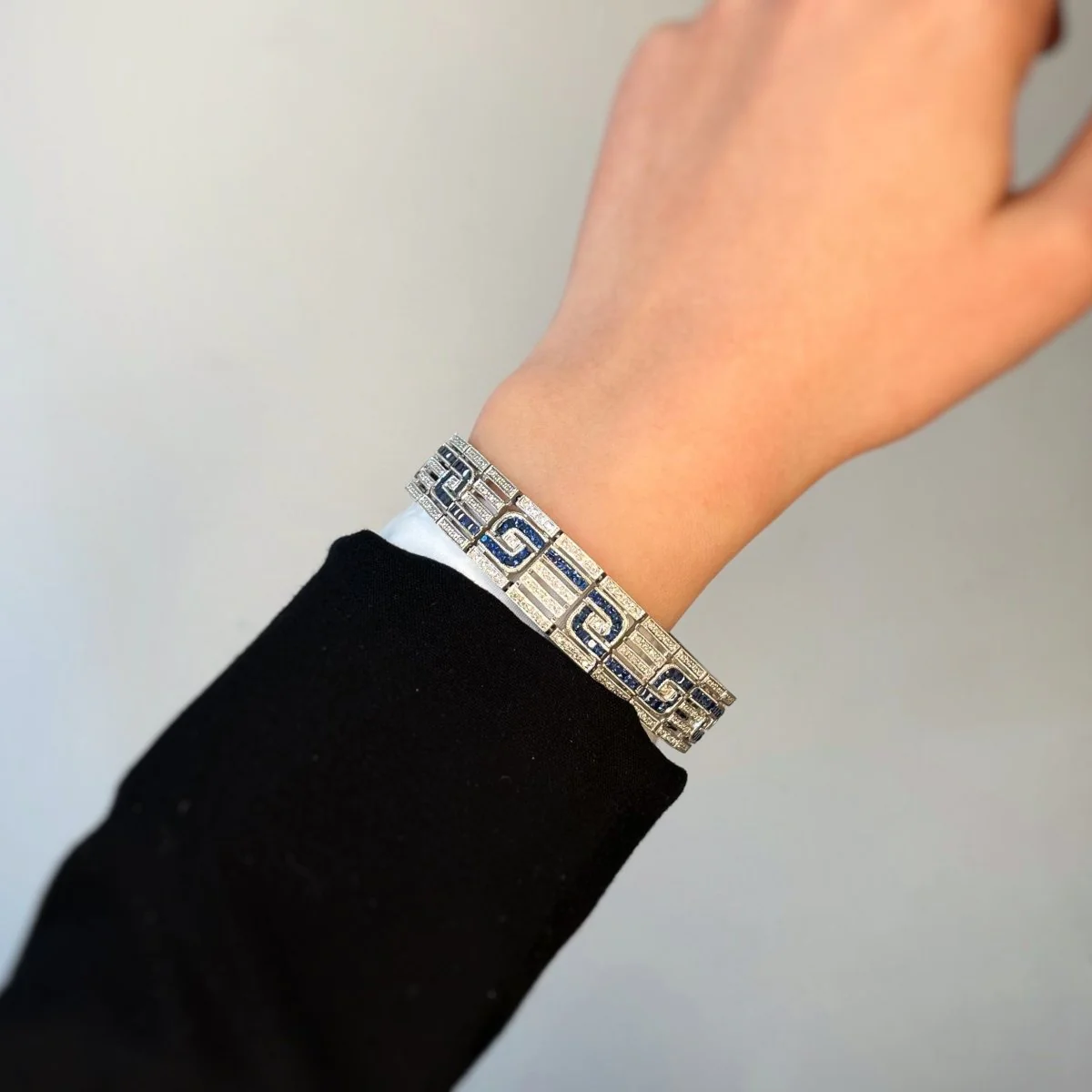 Bracelet - Or, Saphirs & Diamants - Image 5