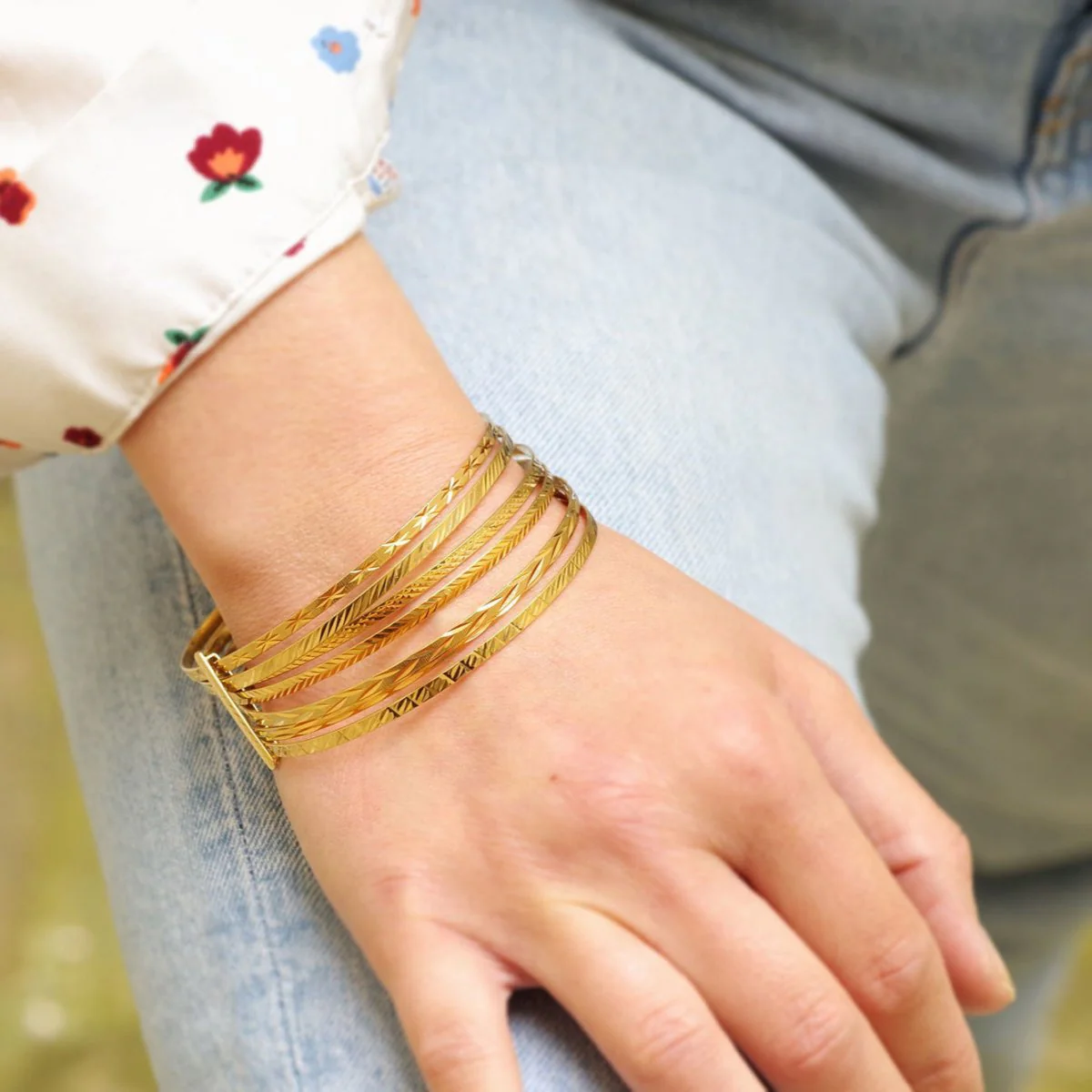 Bracelet semainier en or jaune - Image 2