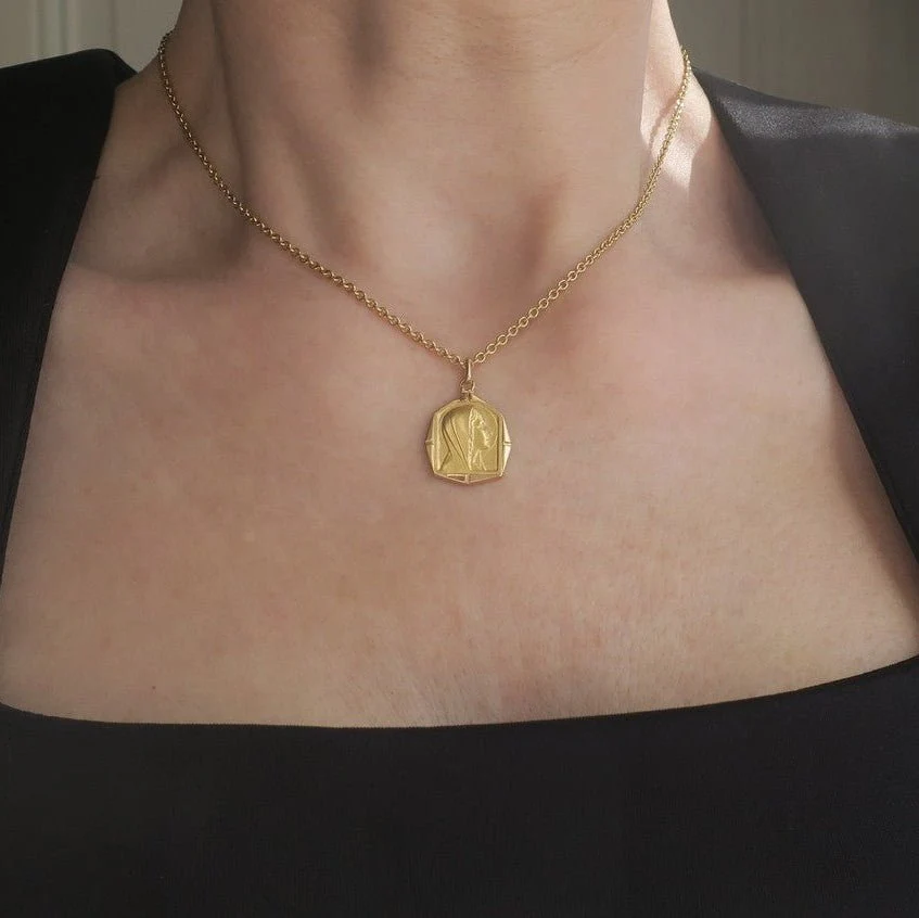 Médaille GRUN en or jaune et nacre - Image 2