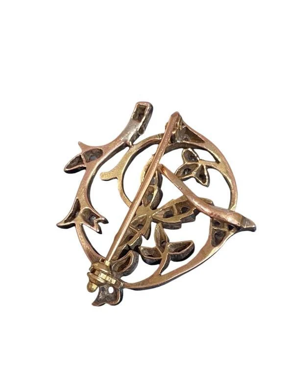 Broche aux motifs végétaux de la fin du XIXème siècle - Image 6